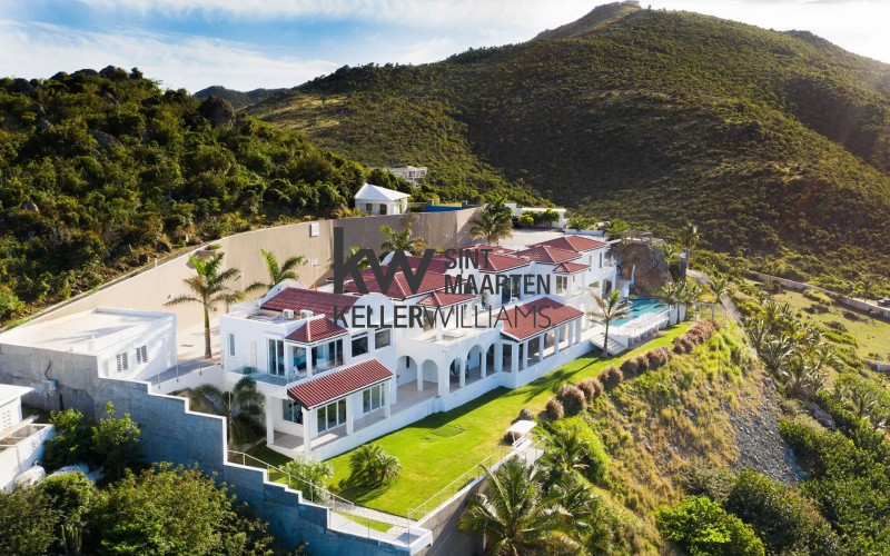 Drone View of Villa Amalia Sint Maarten