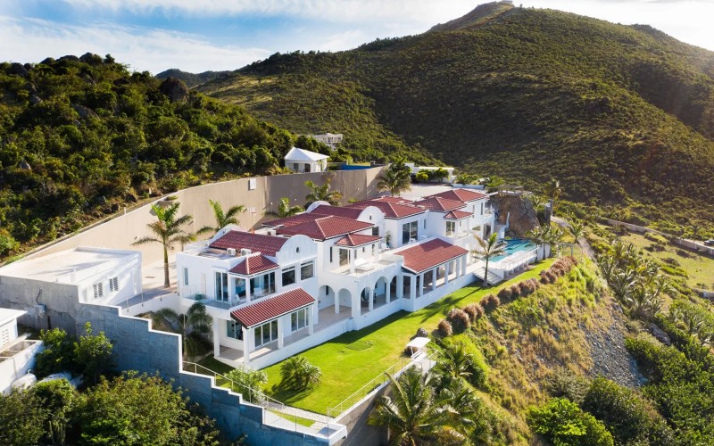 Drone View of Villa Amalia Sint Maarten